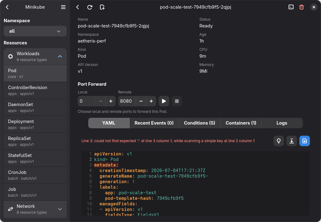YAML editor